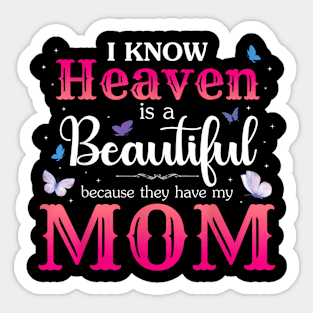 Mom In Heaven Angel Memorial Day Mother Day Women Sticker